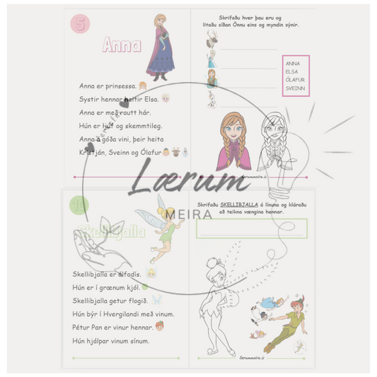 Disney Lesskilningshefti 2 📖💫 (Stig 1)
