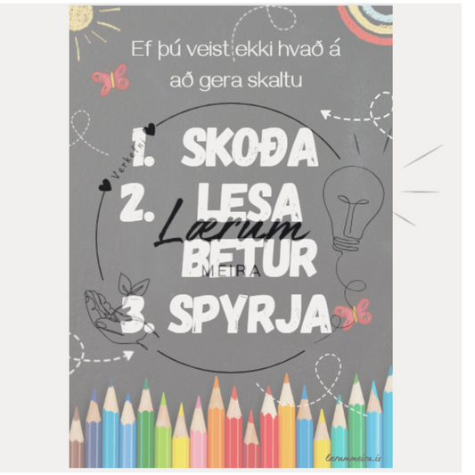 Ef þú veist ekki hvað á að gera - plaggat (áskrift)