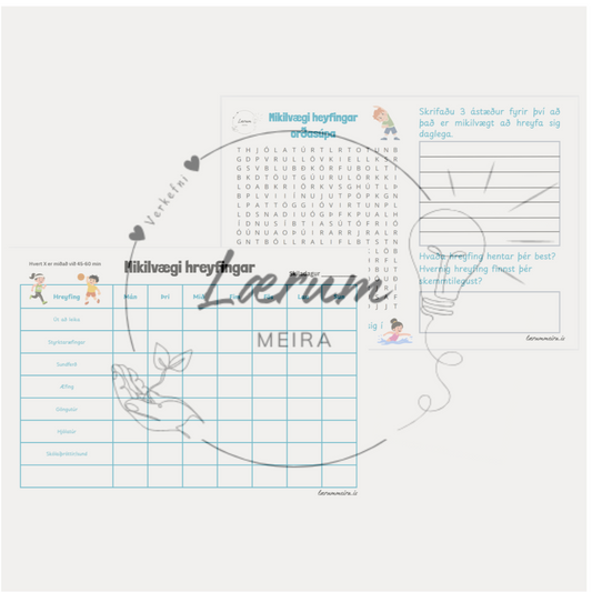 Mikilvægi hreyfingar - Heimaverkefni (FRÍTT)