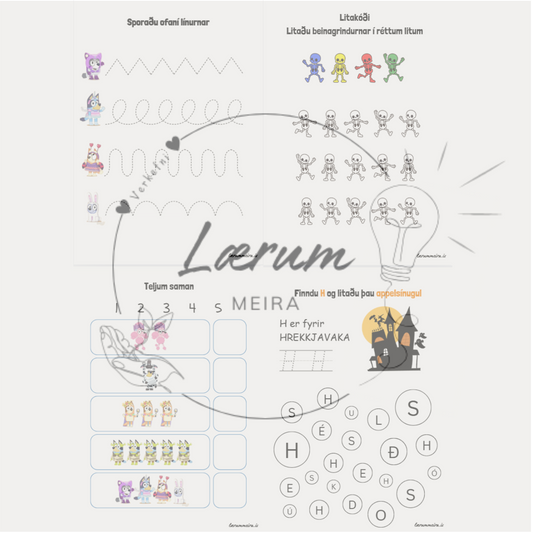 Hrekkjavökuhefti Blæju (Þyngdarstig 1) 🎃👻