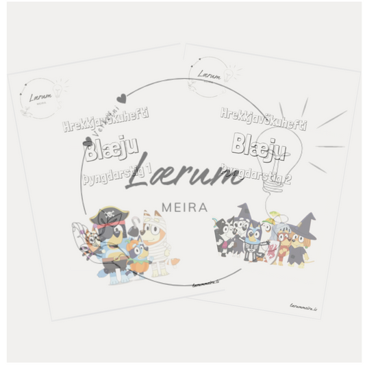 Hrekkjavökuhefti TILBOÐ (Þyngdarstig 1 og 2) 🎃👻