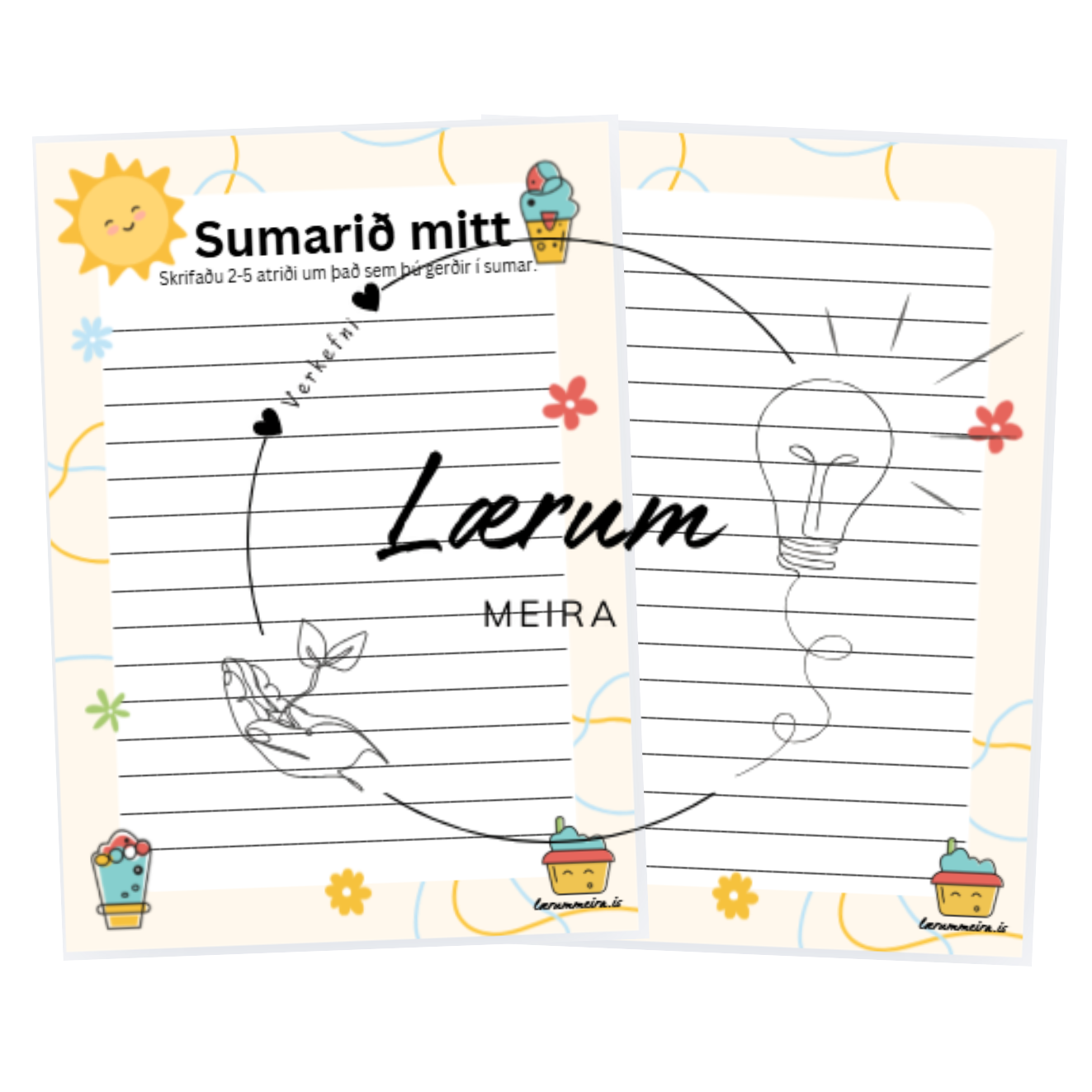 Sumarið mitt - ritunarverkefni (FRÍTT)
