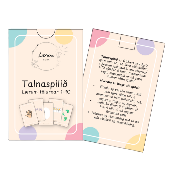 TALNASPILIÐ 🔢 Lærum tölurnar 1-10