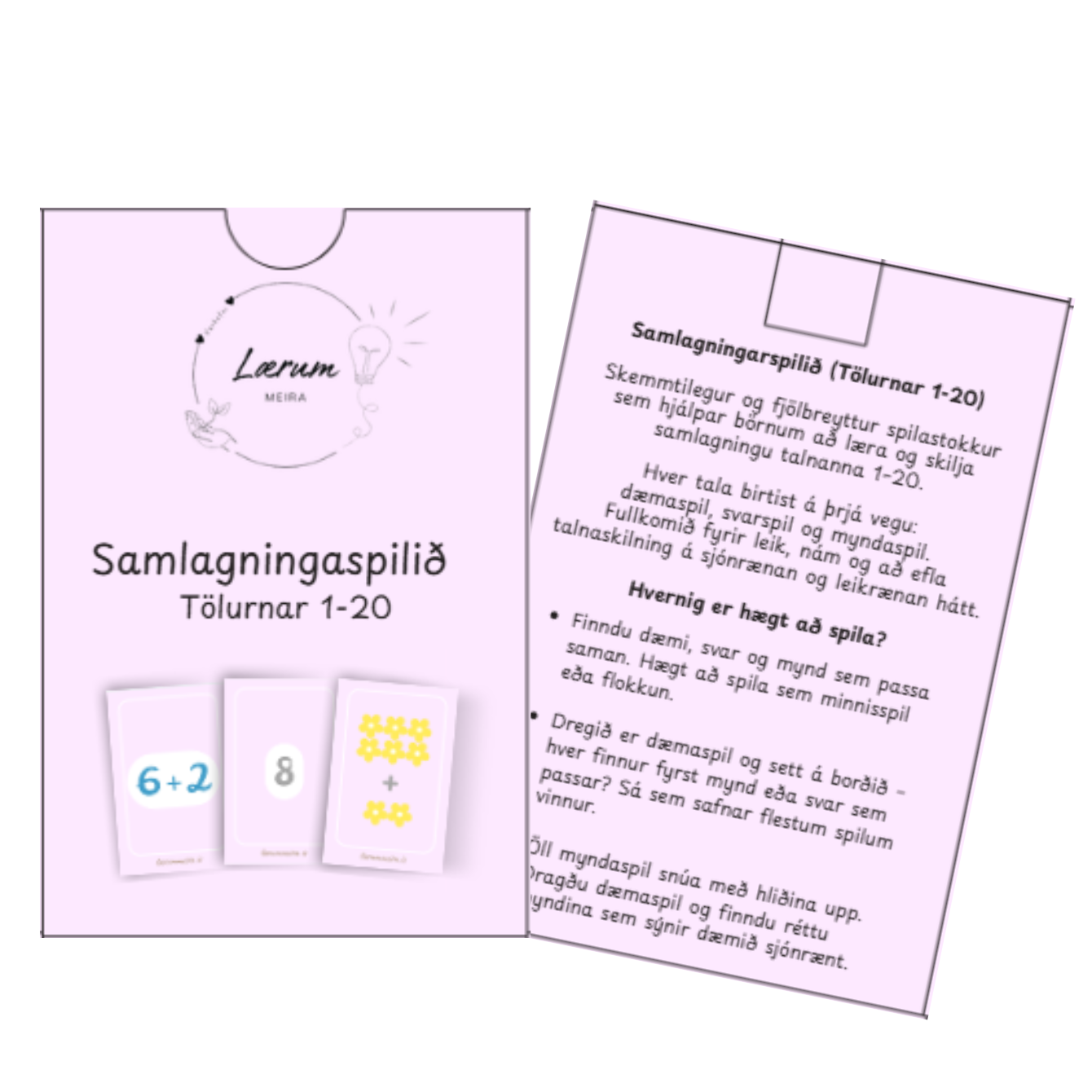 SAMLAGNINGARSPILIÐ ➕ Tölurnar 1-20