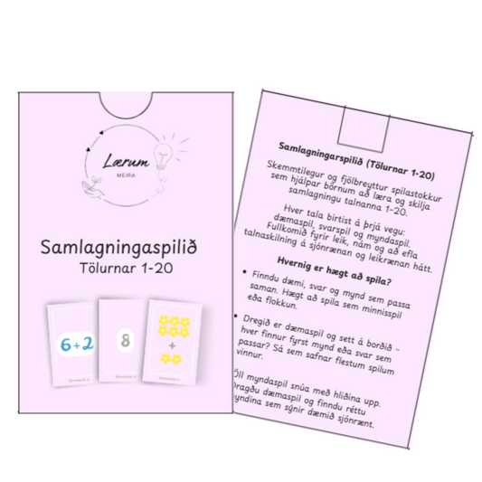 SAMLAGNINGARSPILIÐ ➕ Tölurnar 1-20