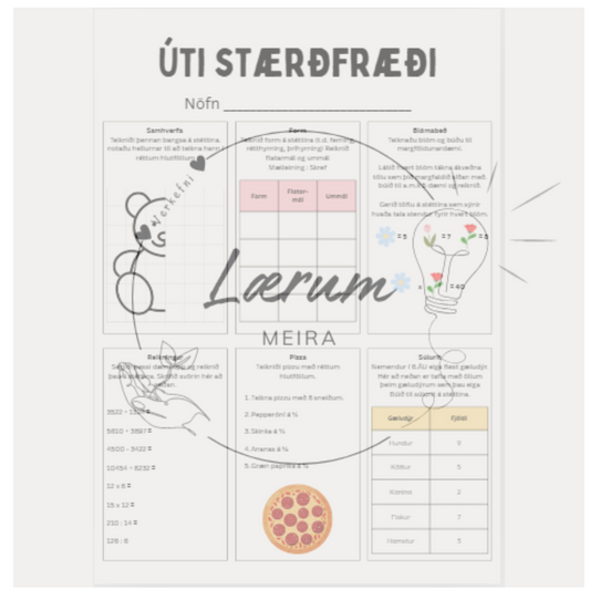 Úti stærðfræði - Miðstig (FRÍTT)