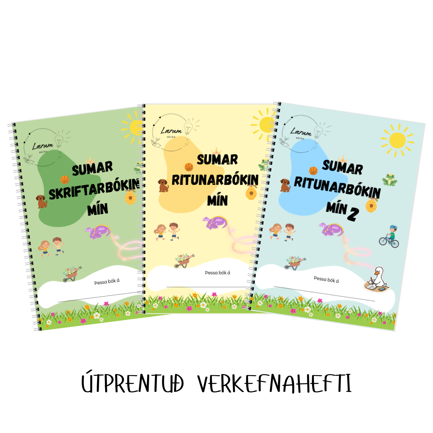 Útprentuð: Sumar ritunarbókin mín (3 útgáfur)
