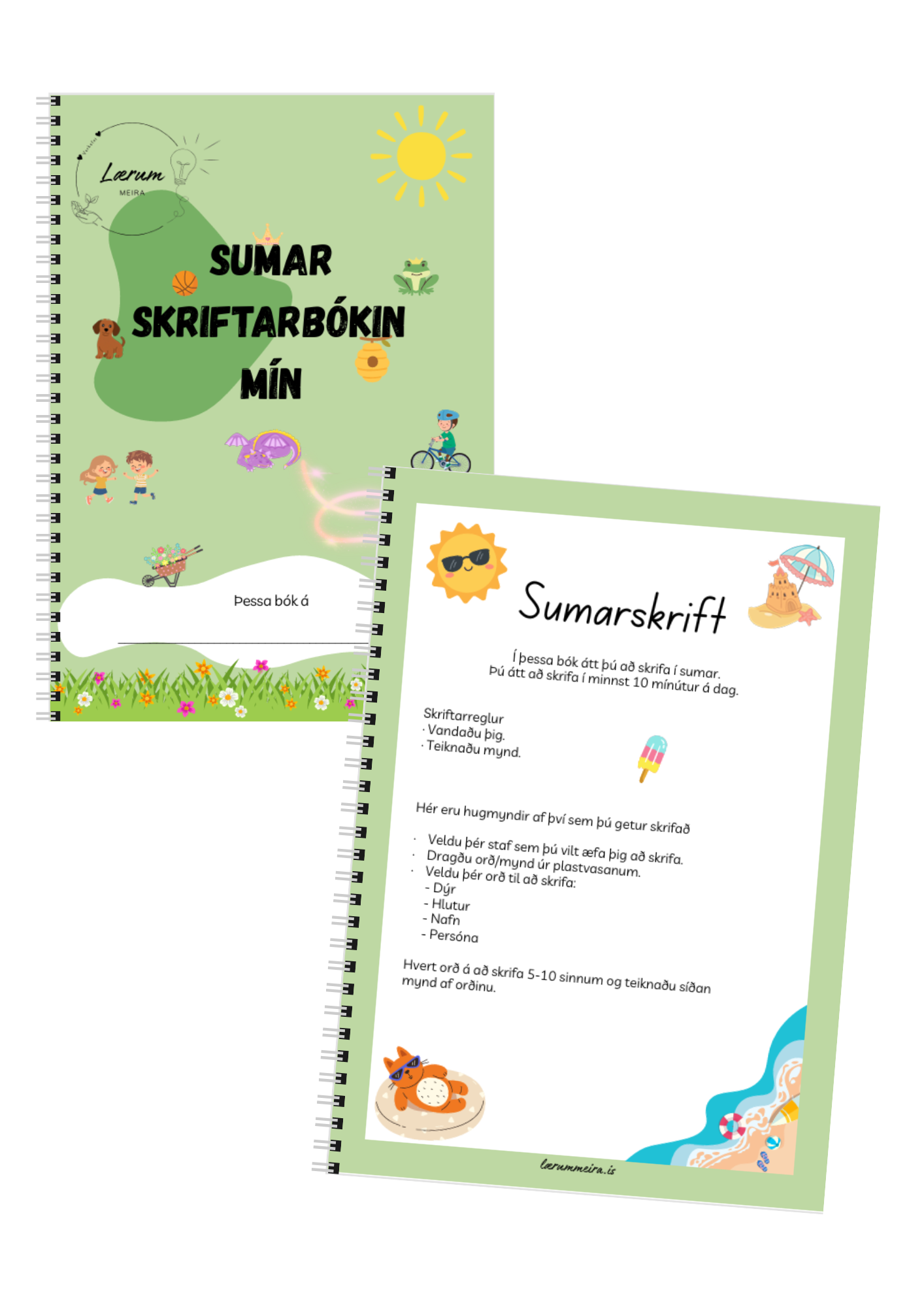 Útprentuð: Sumar ritunarbókin mín (3 útgáfur)