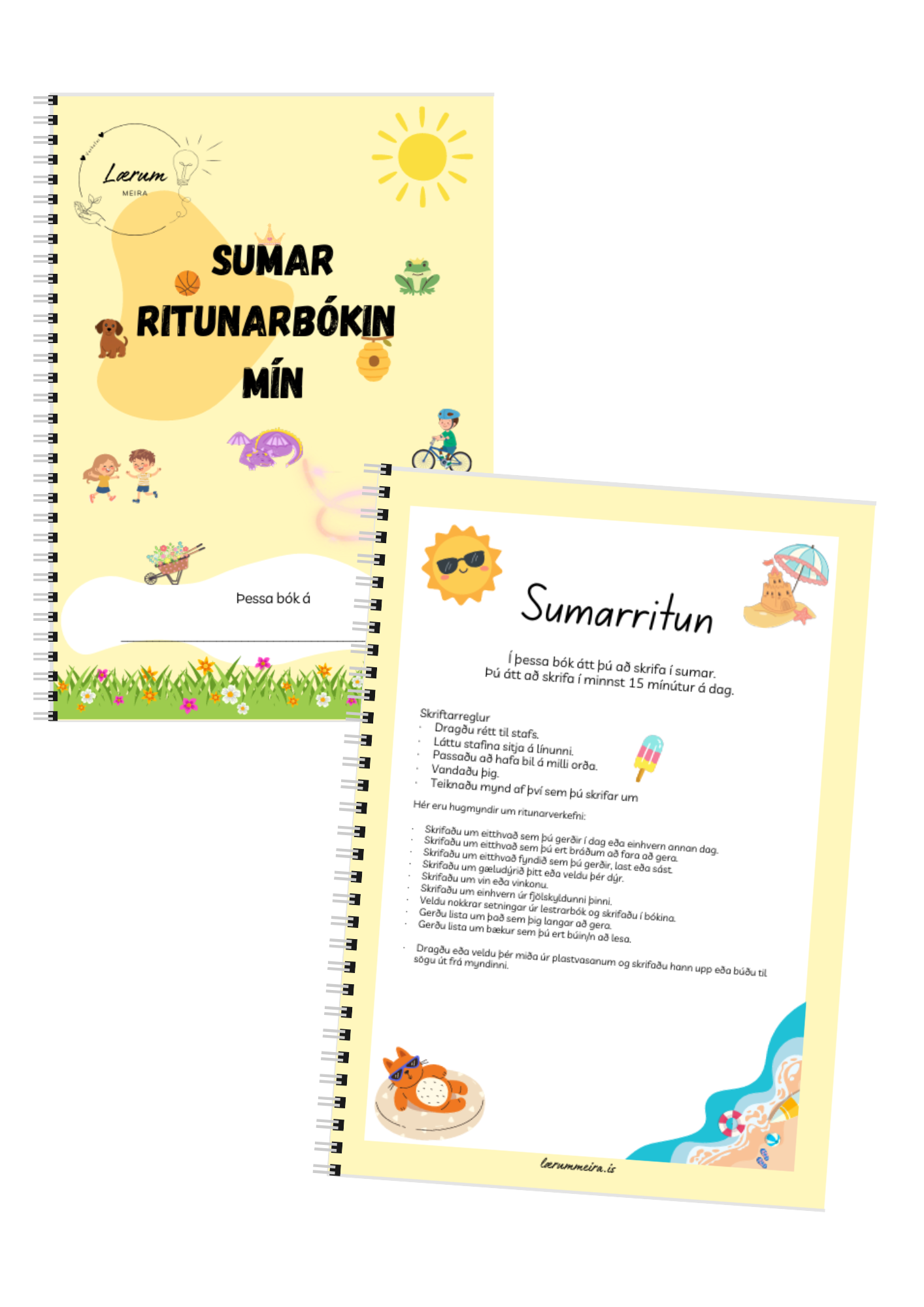 Útprentuð: Sumar ritunarbókin mín (3 útgáfur)