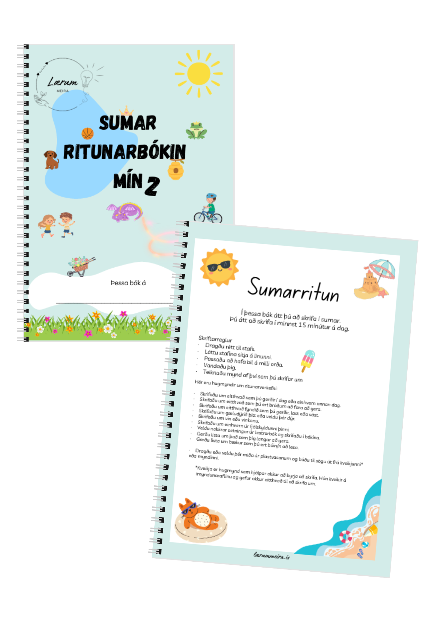 Útprentuð: Sumar ritunarbókin mín (3 útgáfur)